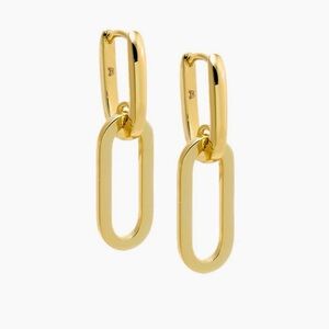 Adina Eden Gold Link Drop Earring NWT